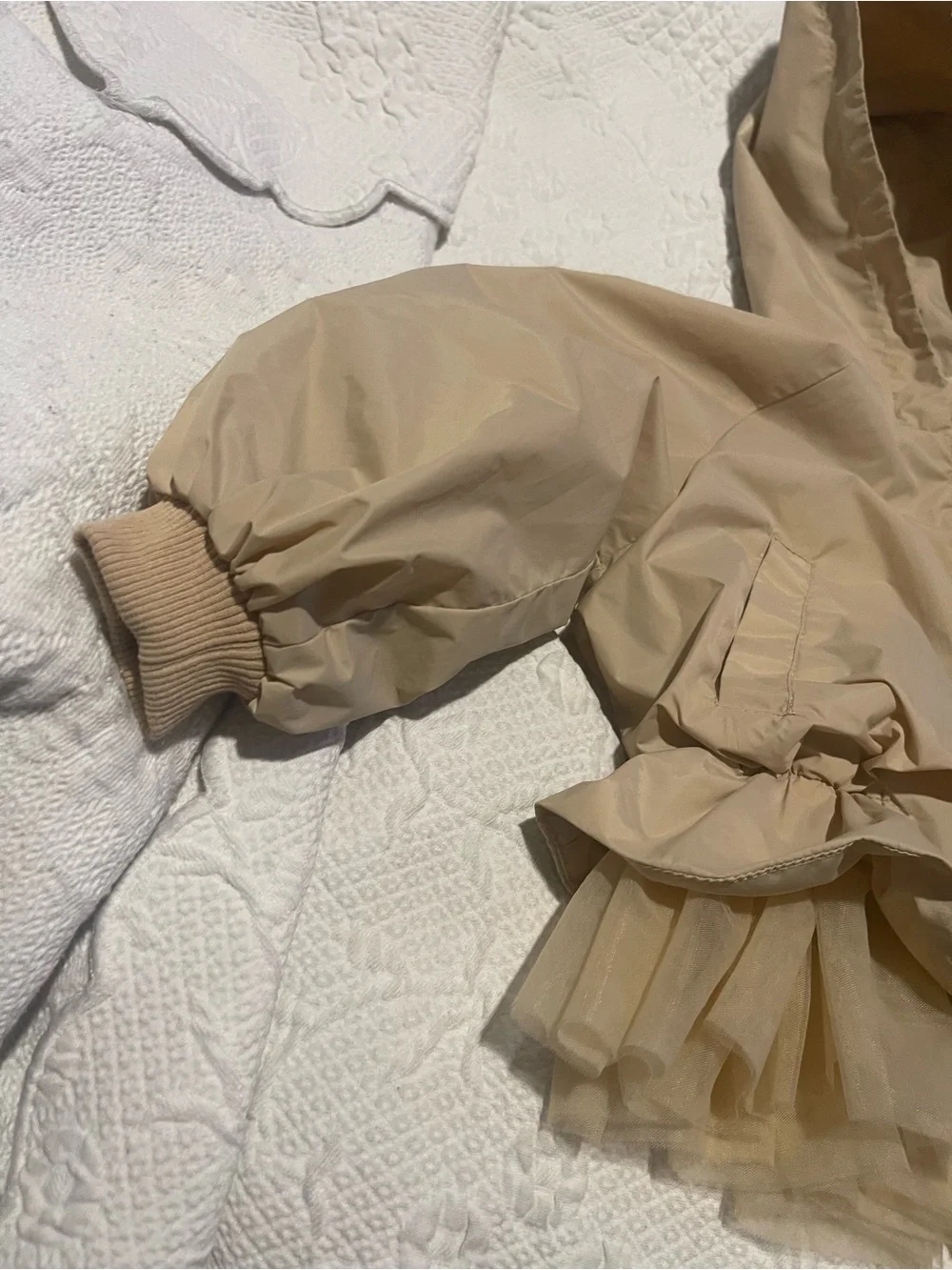 😐Accidental Purchase😐 Kids Raincoat with Tulle Ruffle